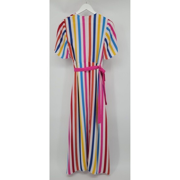 Color Me Courtney Taira Short Sleeve Wrap Dress  Size Small Retail $230 - Picture 3 of 8